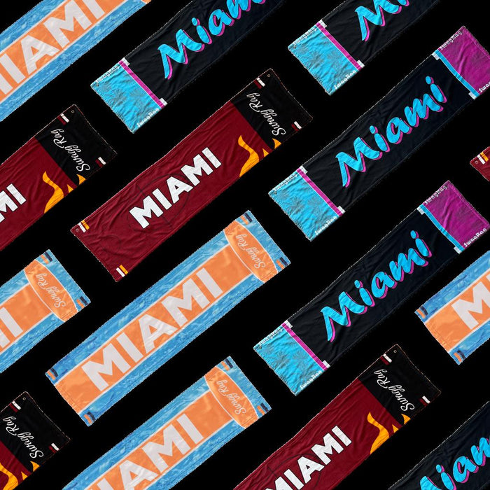 Miami Sports Fan Rally Towels