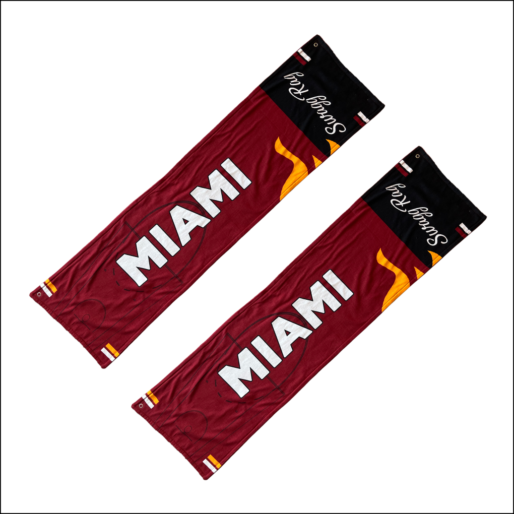 SWAG RAG™ Sports Fan Rally Towel - MIAMI - Red, Black, Yellow, White