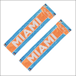 SWAG RAG™ Sports Fan Rally Towel - MIAMI - Teal, Orange, White