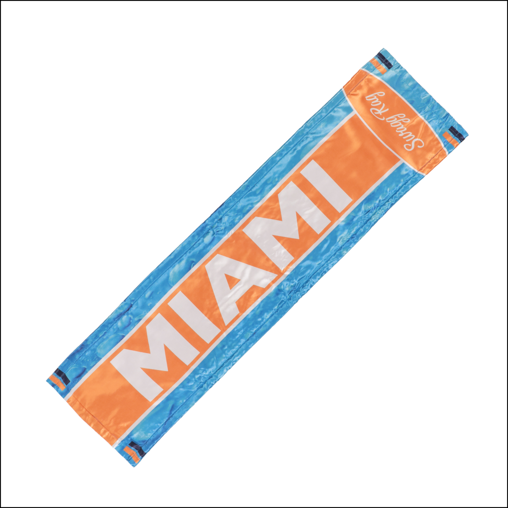 SWAG RAG™ Sports Fan Rally Towel - MIAMI - Teal, Orange, White